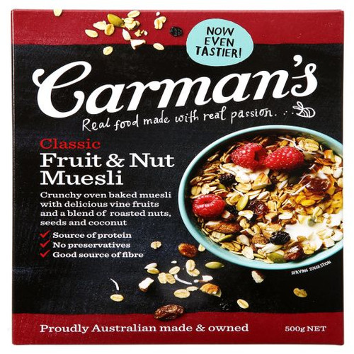 CARMANS CLASSIC FRUIT AND NUT MUESLI