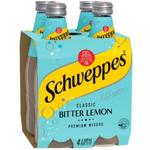 SCHWEPPES BITTER LEMON 4 PACK 4X300ML