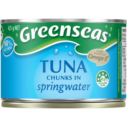 GREENSEAS TUNA IN SPRINGWATER 425GM