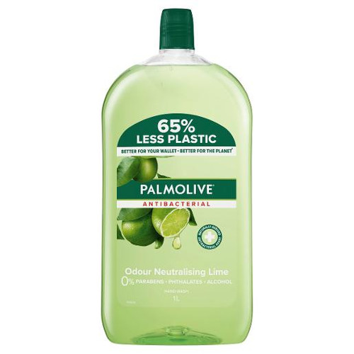 PALMOLIVE ANTI-BACTERIAL LIME LIQUID SOAP REFILL 1L