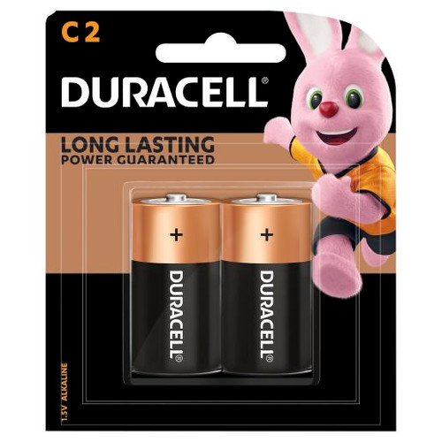 DURACELL BATTERY COPPER TOP C 2PK