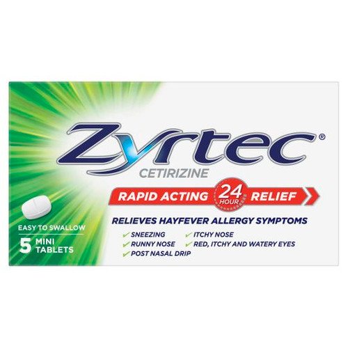 ZYRTEC TABLETS 1MG 5S