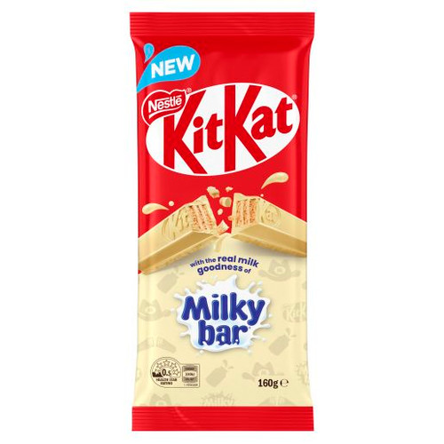 NESTLE KIT KAT WHITE MILKY BAR BLOCK 160GM
