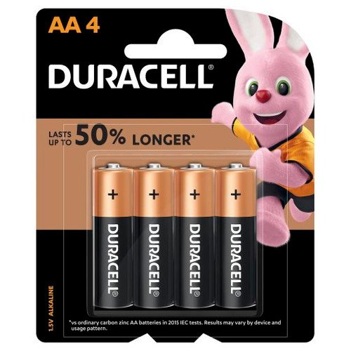 DURACELL BATTERY COPPER TOP AA 4PK