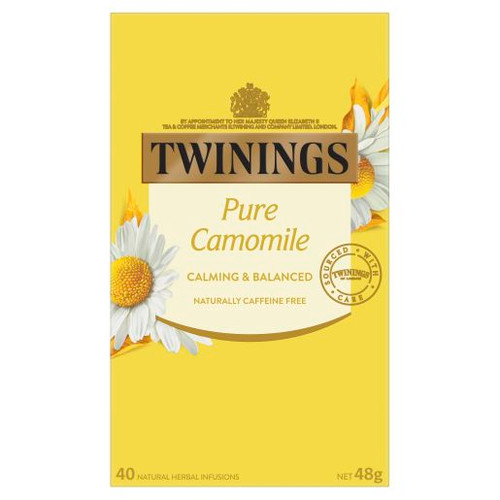 TWININGS CAMOMILE INFUSION TEA BAG 40S