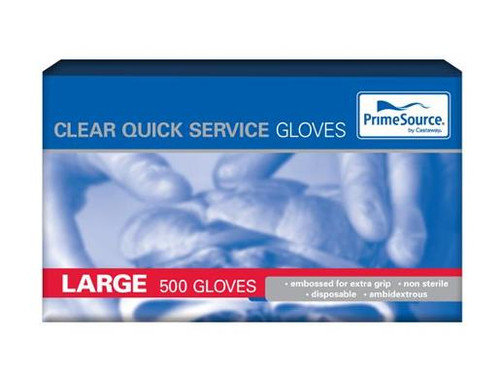 MPM LARGE CLEAR GLOVES (PS-QSG-LGE) 500S