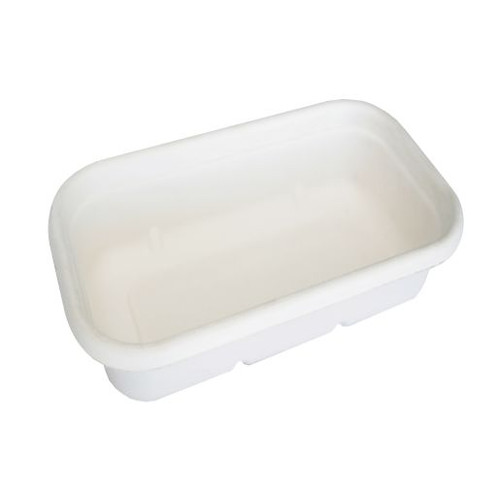 BIOPAK LUNCH BOX BASE WHITE 750ML 50S