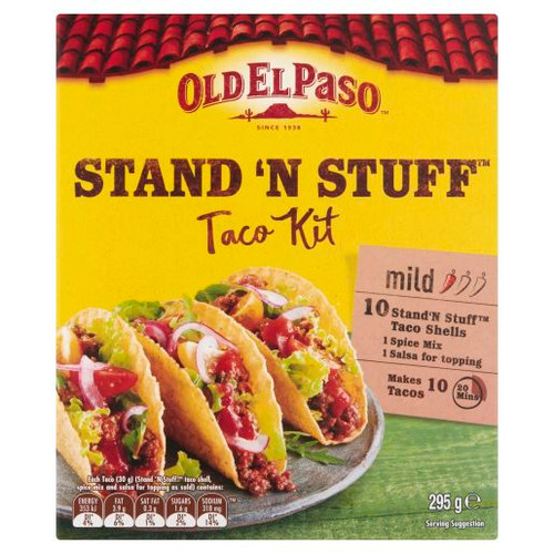 OLD EL PASO STAND N STUFF TACO KIT 295GM