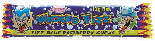 WICKED FIZZ BLUEBERRY CHEWS 12GM (Carton of 72)