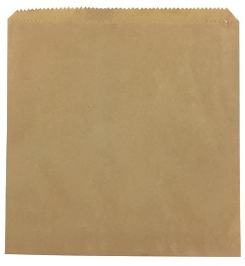 CAST AWAY NO2 BROWN SQUARE FLAT PAPER BAGS (CA-BF02W) 500S