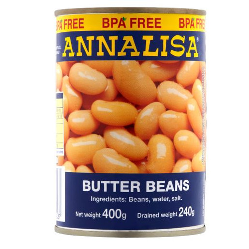 ANNALISA BUTTER BEANS 400GM (Carton of 12)
