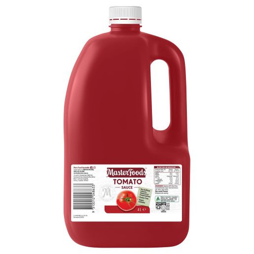 MASTERFOODS TOMATO SAUCE 4L