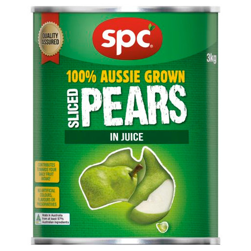 SPC SLICED PEAR IN NATURAL JUICE 3KG