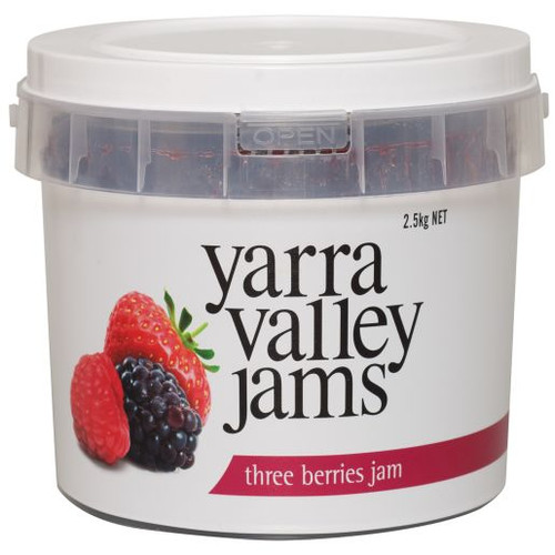 YARRA VALLEY THREE BERRY JAM 2.5KG