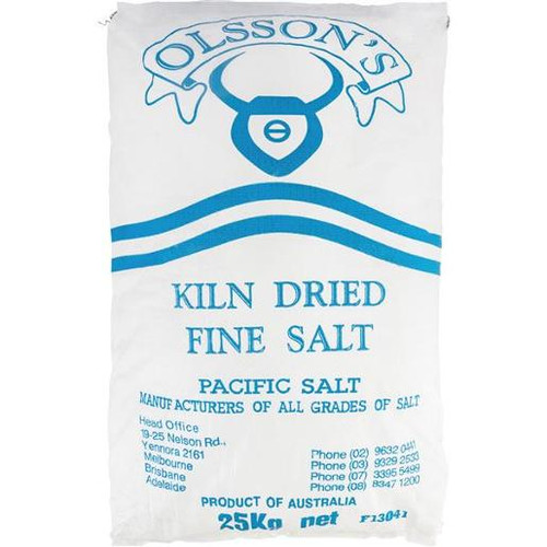 OLSSONS DRIED FINE PACIFIC SALT 25KG