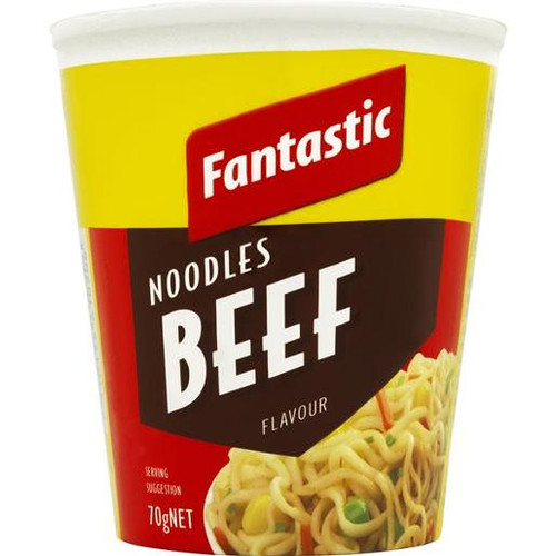 FANTASTIC NOODLES CUP BEEF 70GM (Carton of 12)