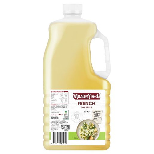MASTERFOODS FRENCH VINAGRETTE SALAD DRESSING 3L