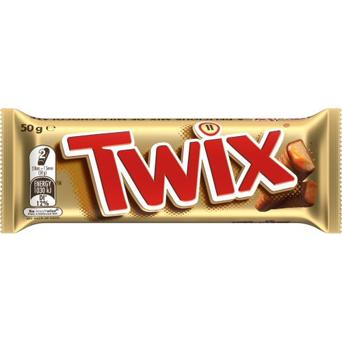 TWIX TWIN 50GM (Carton of 20)