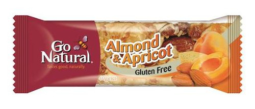 GO NATURAL BAR ALMOND AND APRICOT 40GM (Carton of 16)