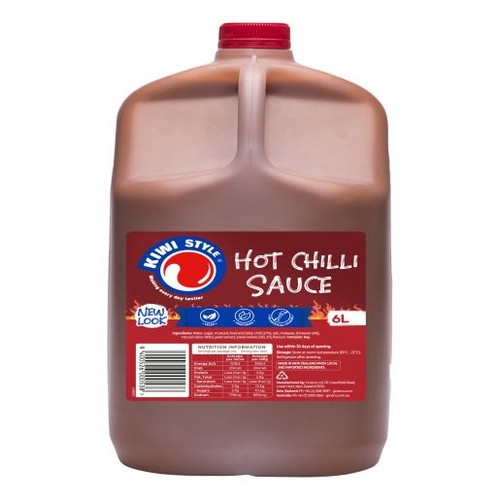 KIWI STYLE HOT CHILLI SAUCE 6L
