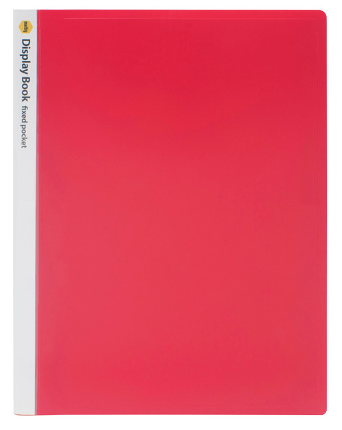 MARBIG NON-REFILLABLE DISPLAY BOOK 20 POCKET RED