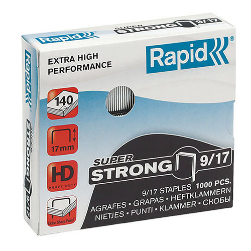 RAPID STAPLES 9/17MM BX1000 S/STRONG