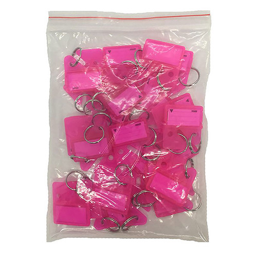 KEVRON ID45 UNIVERSAL KEY CABINET TAG PINK BAG 25