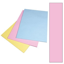 A4 RULED BANK PAD PINK WPR210