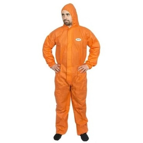Genuine High Calibre Disposable Coveralls SMS Type 5-6 Orange Extra Large