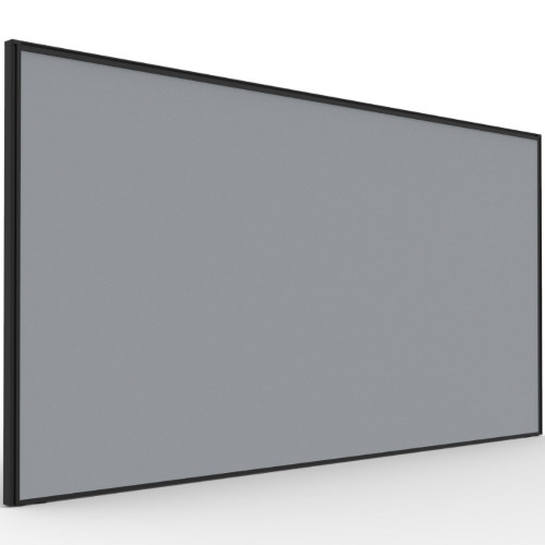 Rapidline SHUSH30+ Screen 1800W x 30D x 900mmH Black Frame Grey Pinnable Fabric