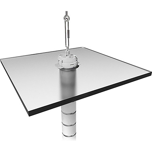 2.1m x 80mm Diameter Workstation To Ceiling Umbilical Kit - White Powder Coat