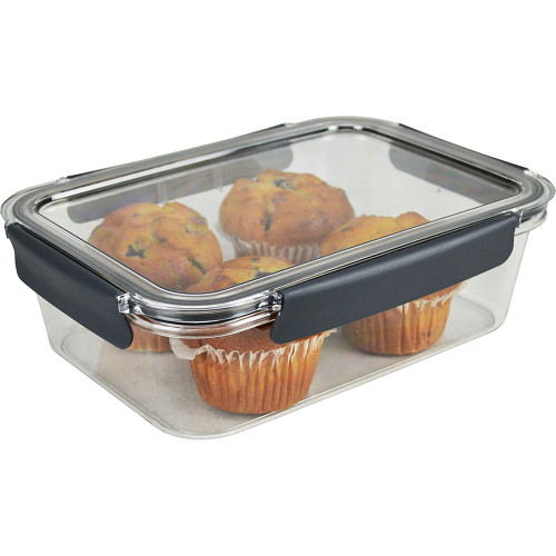 ITALPLAST Snap Lock Food Container 2700mL - Clear, Each