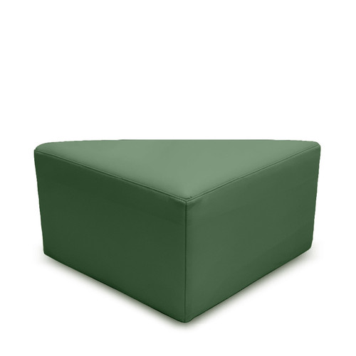 K2 Marbella Tasman Junior Triangle Ottoman Green PU Leather