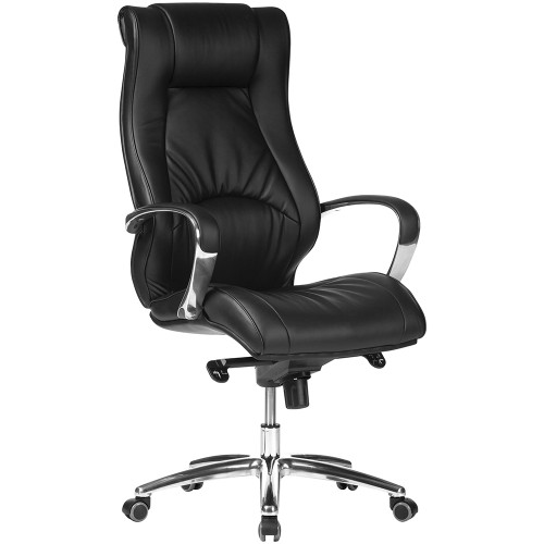 Camry High Back Executive Chair With Arms Black PU