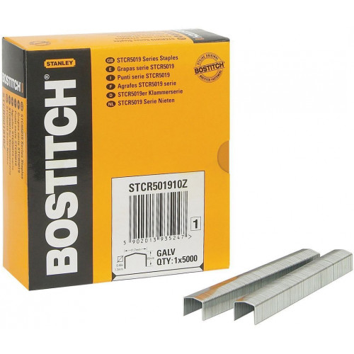 Bostitch STCR501910Z Galvanised Staples 10mm Box of 5000 to Suit Bostitch Tacker T8 3/8"