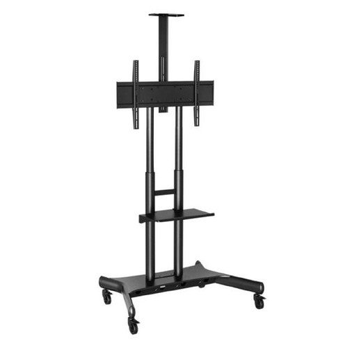 ATDEC AD-TVC-75 Mobile Heavy Duty TV Cart, Max Load 75Kg, VESA: 800X400 for 50" - 80" Panels - Black
