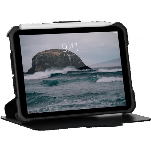 UAG Metropolis Apple iPad Mini (8.3") (6th Gen) Folio Case - Black, DROP+ Military Standard, Adjustable Stand, Pencil Holder