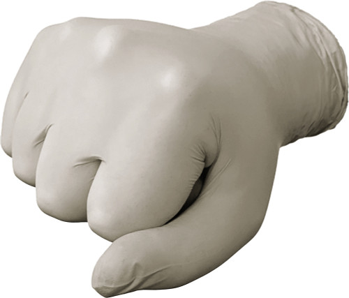 Maxisafe Clear Shield Latex Disposable Gloves, Unpowdered, Box of 100 - Medium