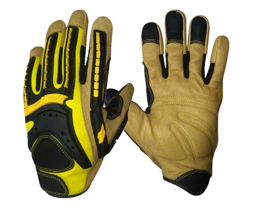 G-Force Tuff Oiler Cut C Mechanics Glove With Leather Palm, Small Pair