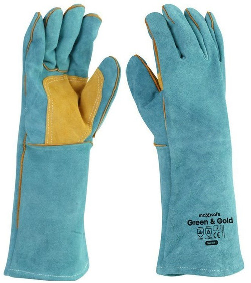 Green & Gold Welders Gauntlet