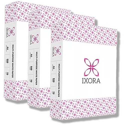 Ixora Premium Copy Paper A4 80gsm Ream of 500 158 CIE - Six Pallets (1800 Reams)