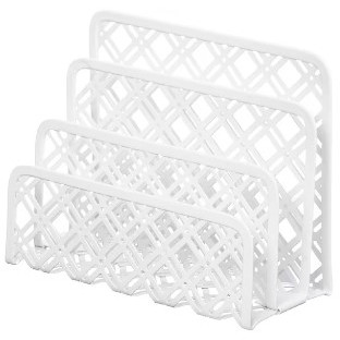 Otto Diamond Metal 3 Tier Letter File White