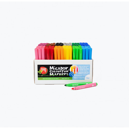 COLOURFUN MARKERS, CLASS PACK 180 (15X12 COLOURS)