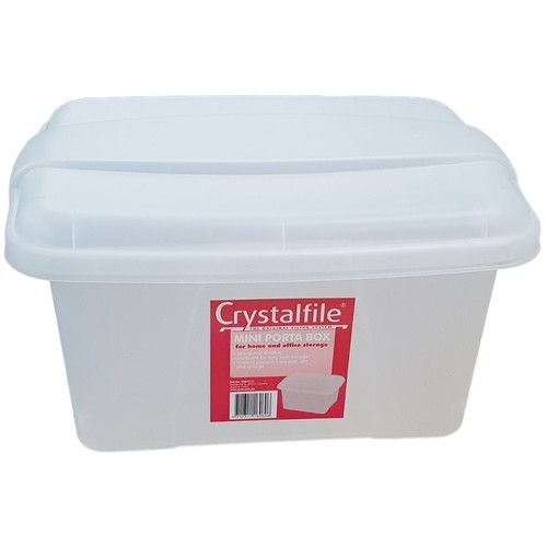 MARBIG 80094 COMPACT FILE STORAGE BOX 27L SQUARE WITH LID 335WMM X 360D X 285HMM