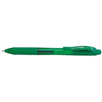 Pentel BL107 Energel X Liquid Gel Pen Retractable Fine 0.7mm Green, Each