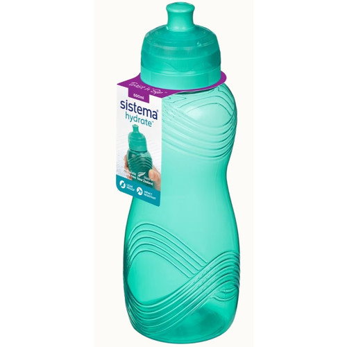 Sistema 600ml Wave Active Bottle Each (Assorted Colours)