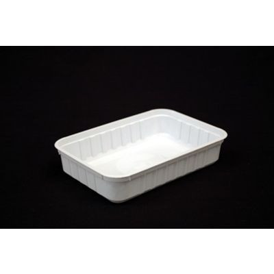 Disposable Rectangle Container 500ml White Sleeve of 50 (Lids Sold Separately)