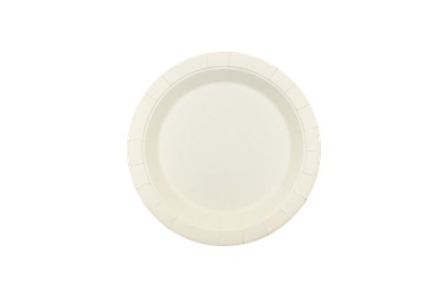 180mm FSC Round White Paper Plate, Pack of 50