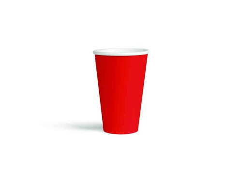 450mL FSC PLA Red Paper Cup, Pack of 12