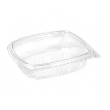 StayFresh PET Plastic Food Containers With Flat Lid, Clear 20oz (591ml), Pack of 200